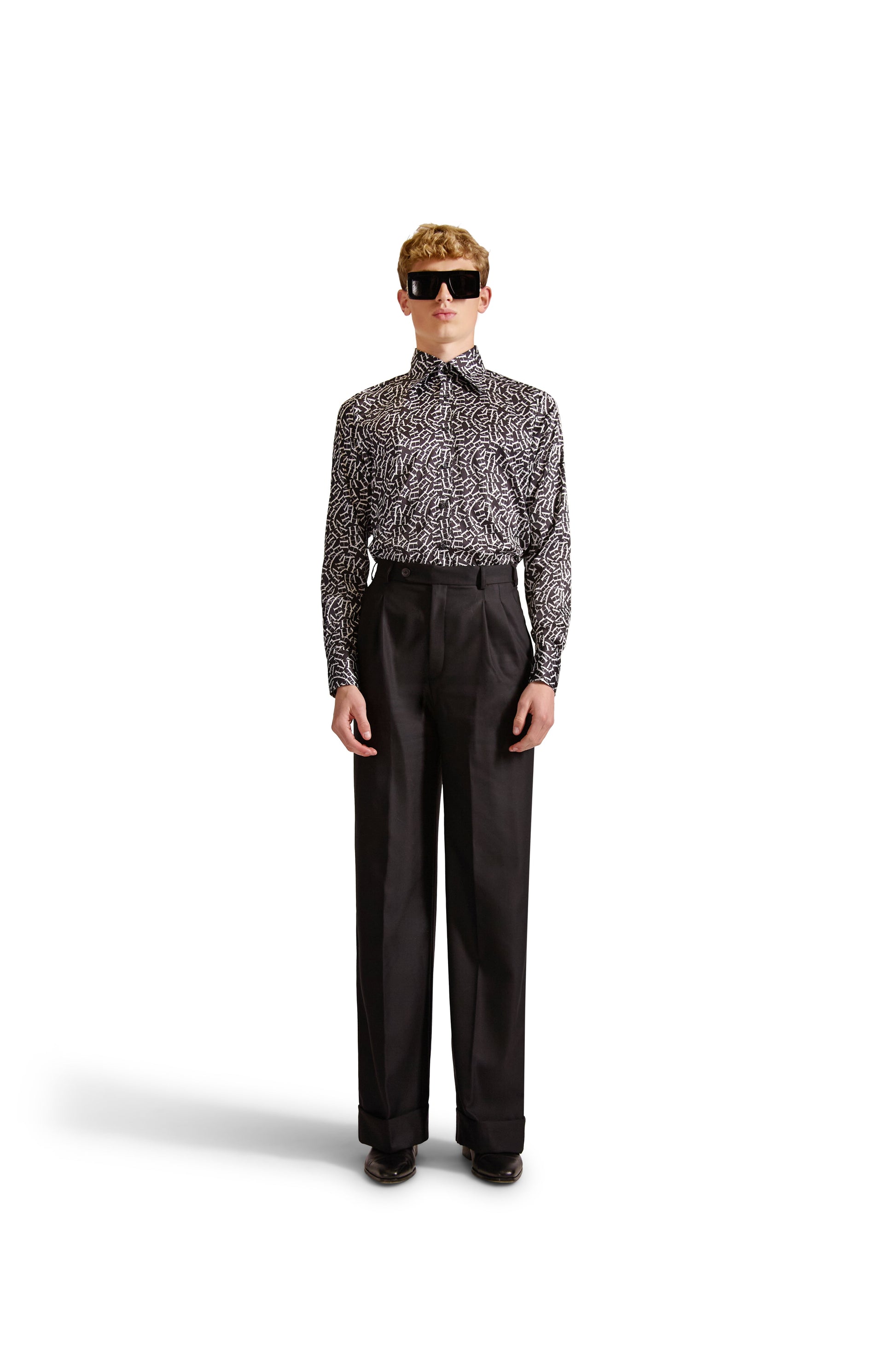 Tailored Fit Monogram Initial Shirt
