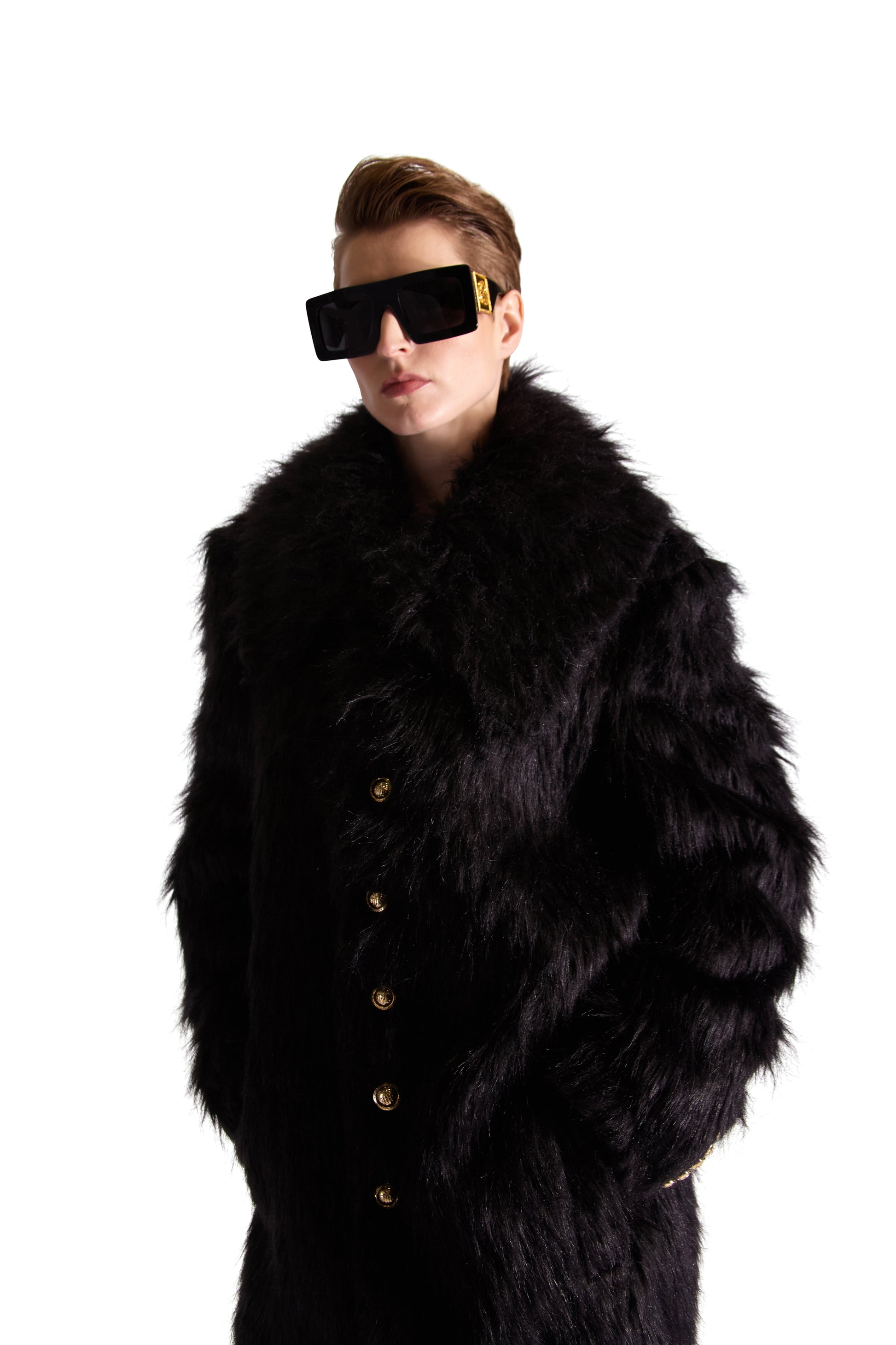 Oversized Faux Fur Shoulder Bag