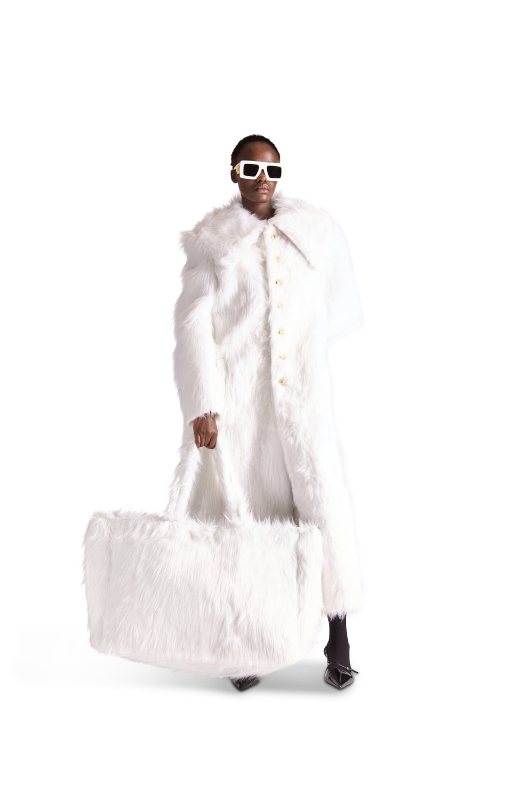 Oversized Faux Fur Shoulder Bag