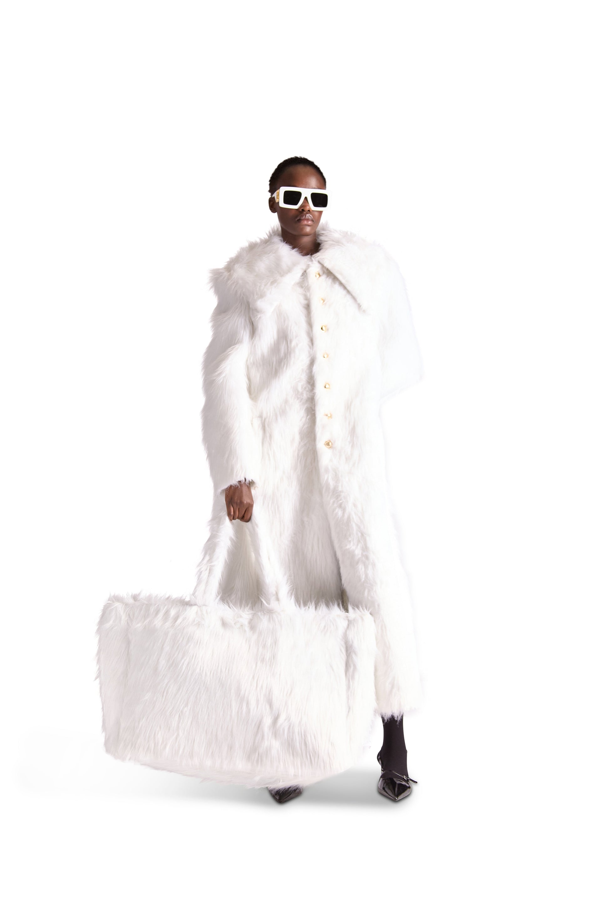Oversized Faux Fur Shoulder Bag