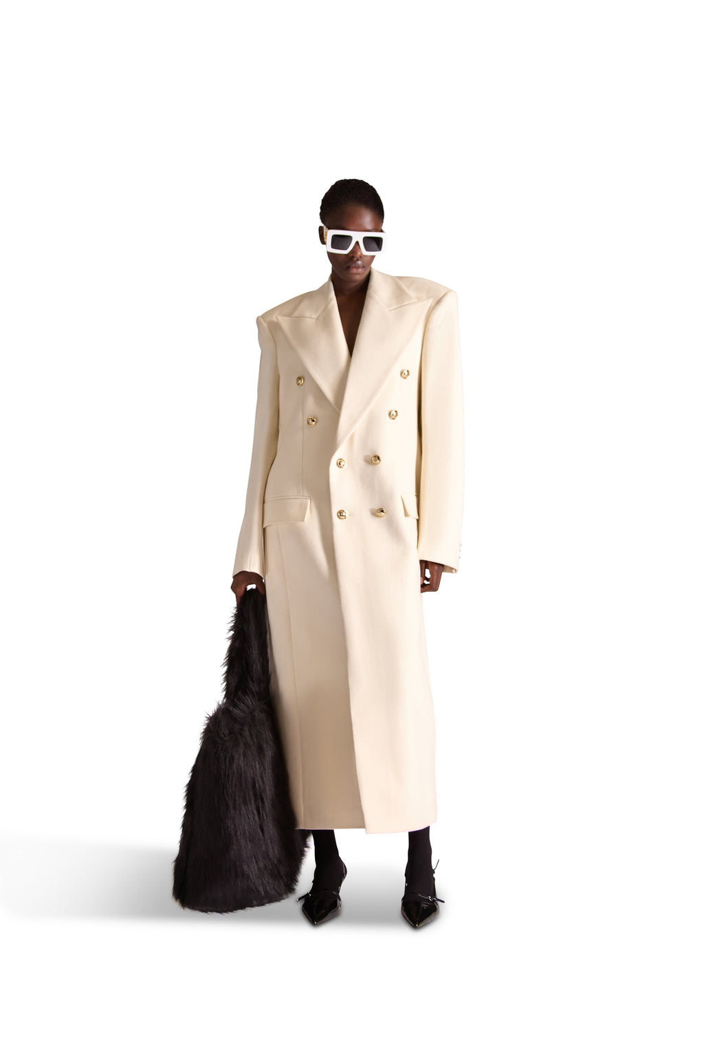 Faux Fur Oversized Shoulder Bag