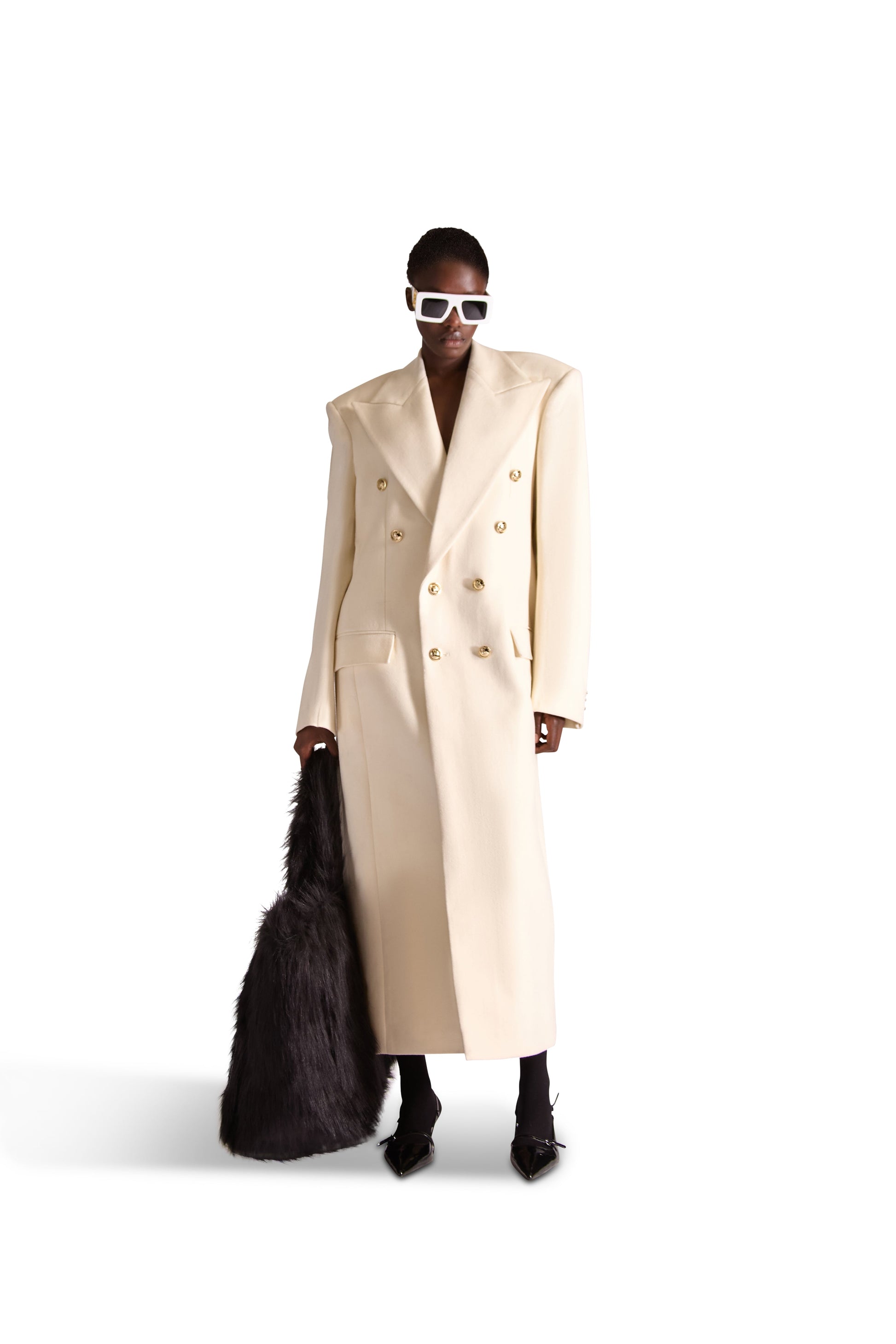 Faux Fur Oversized Shoulder Bag