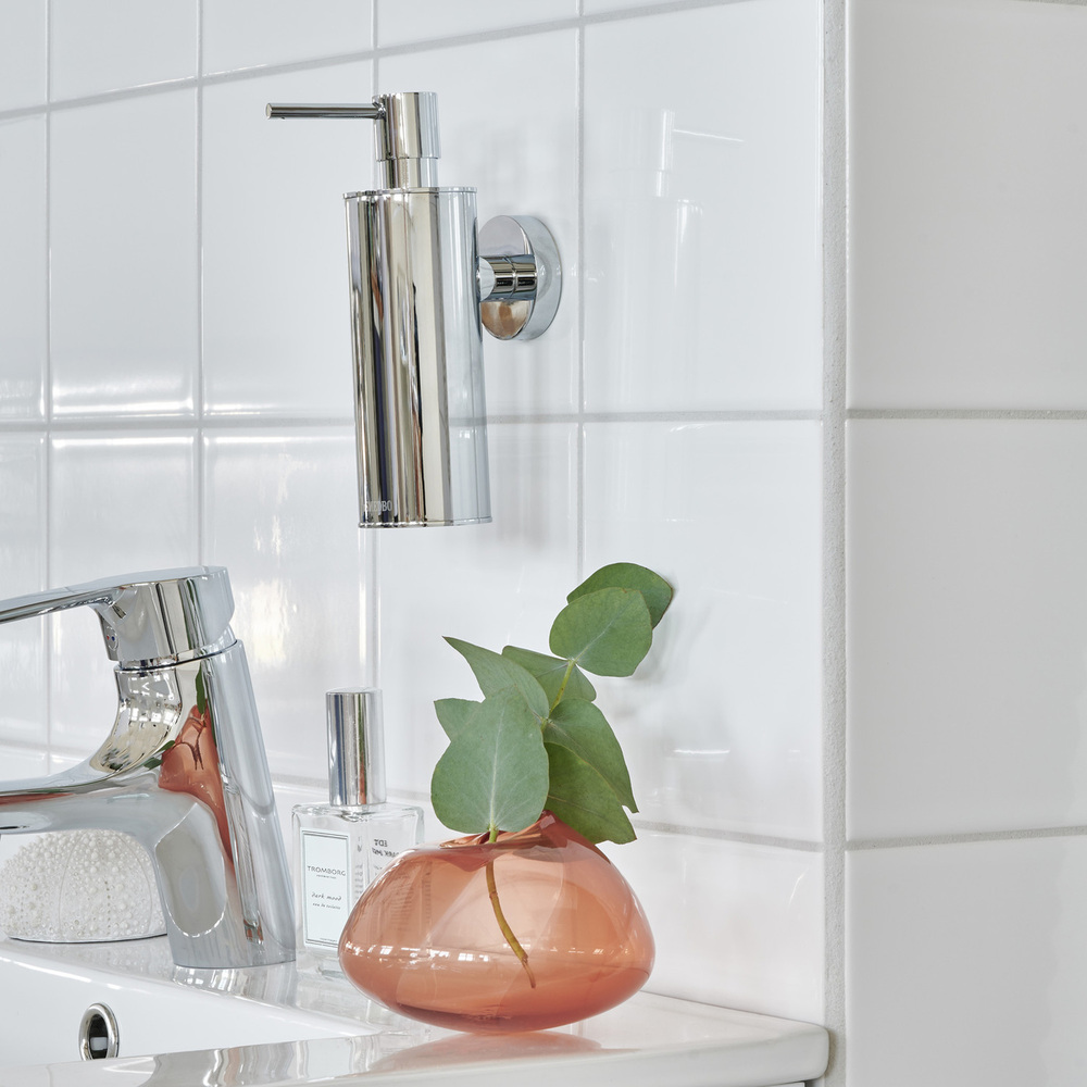 Polished Chrome Wall Soap Dispenser