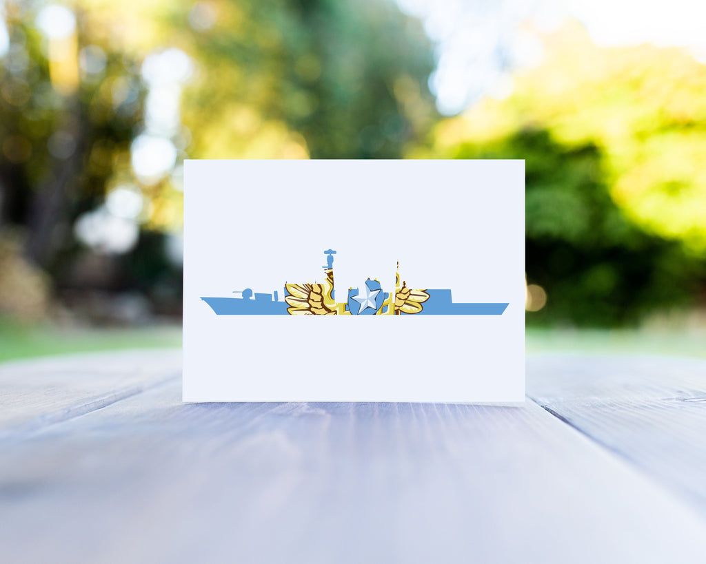 HMS Richmond Union Flag Greeting Card