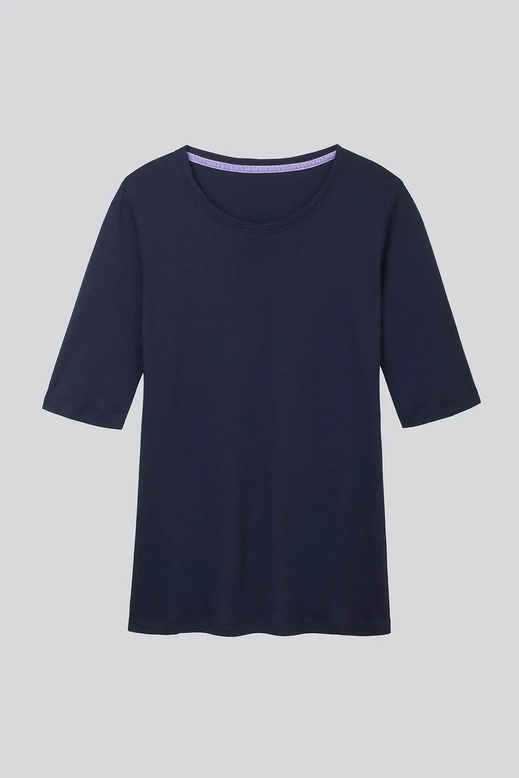 Women's Half Sleeve Crew Neck Cotton Modal Blend T-Shirt
