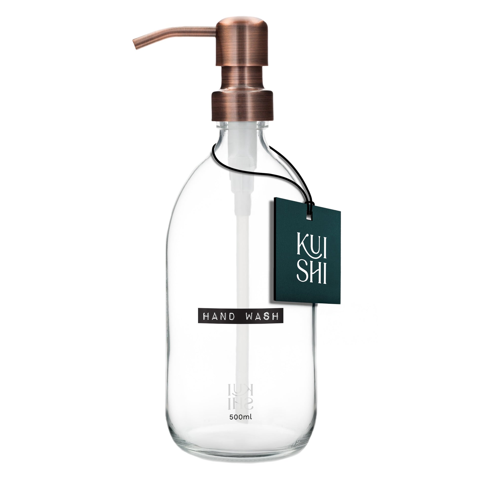 Vintage Clear Glass Dispenser Bottle 500ml