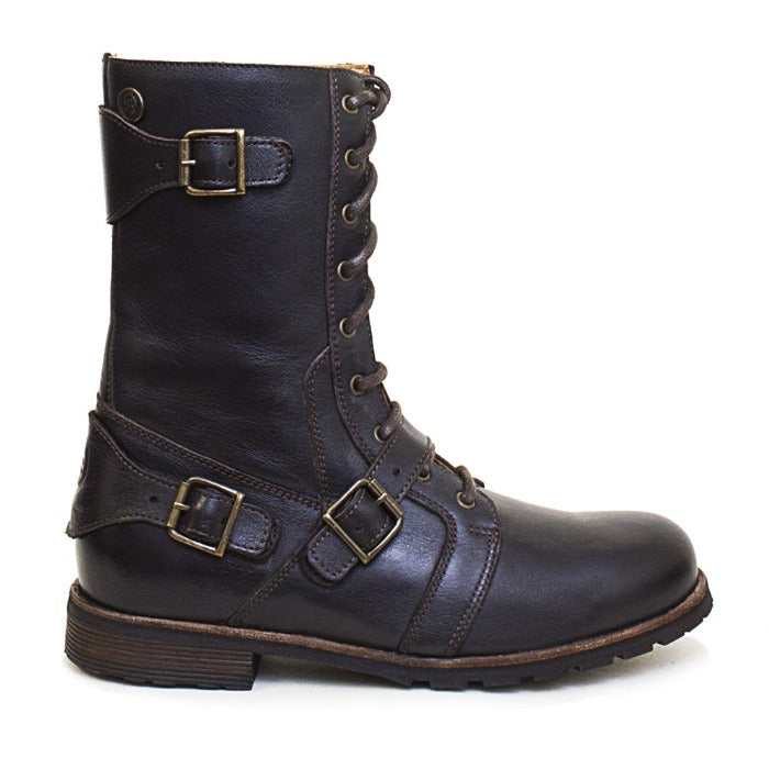 Brown Leather Harley Boots