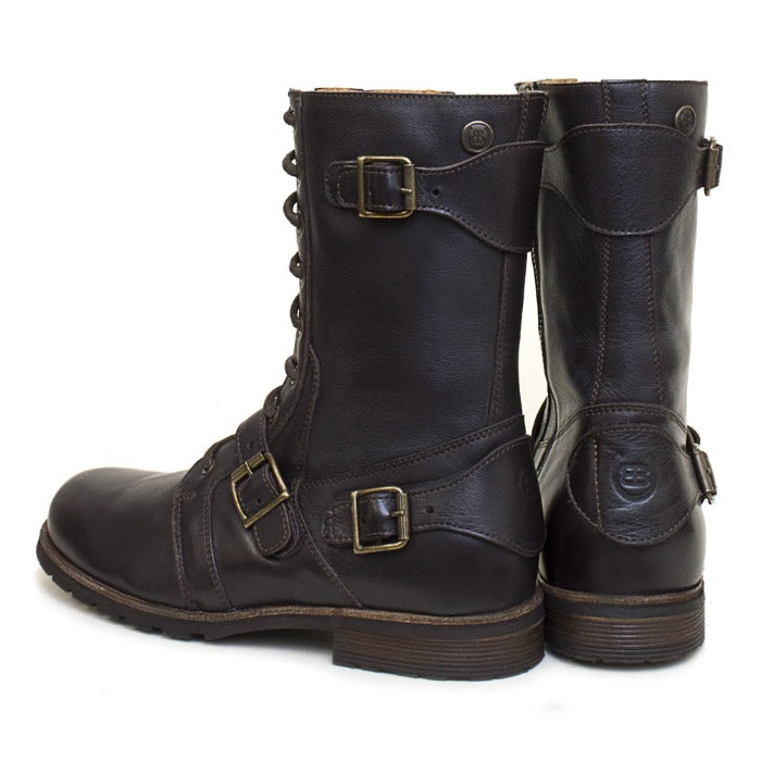 Brown Leather Harley Boots