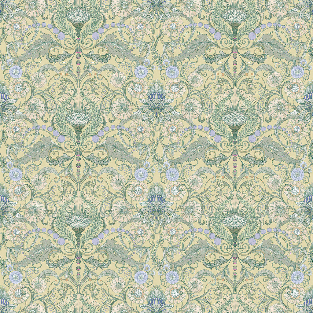 Art Nouveau Floral Wallpaper