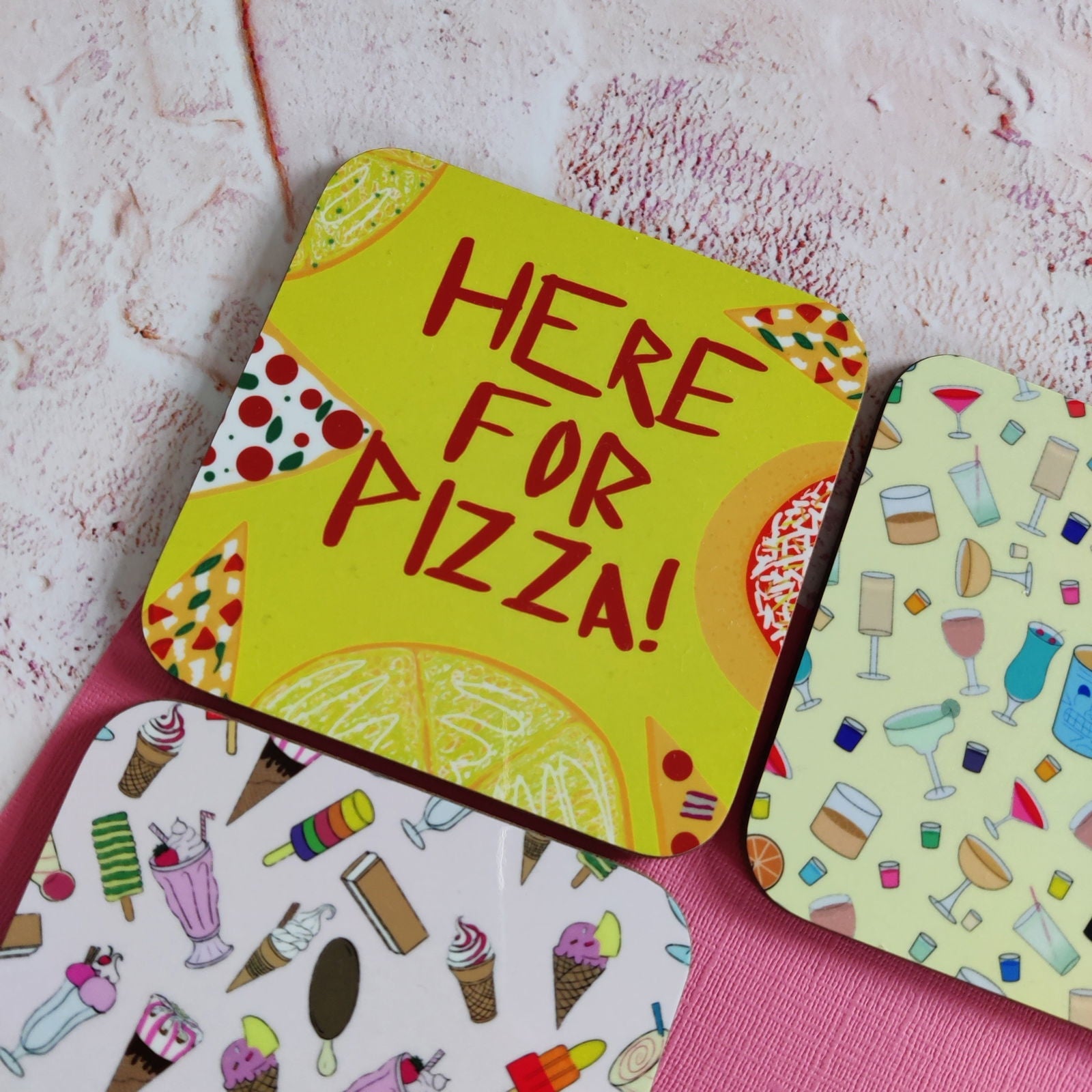 Pizza Square Coaster