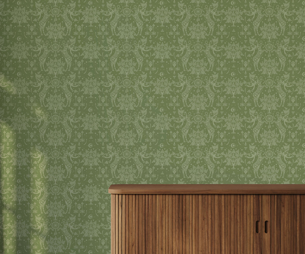 Scandi Deer Wallpaper