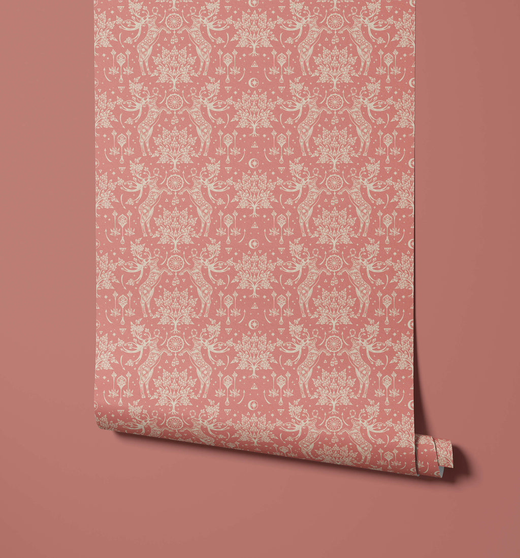 Scandi Deer Wallpaper