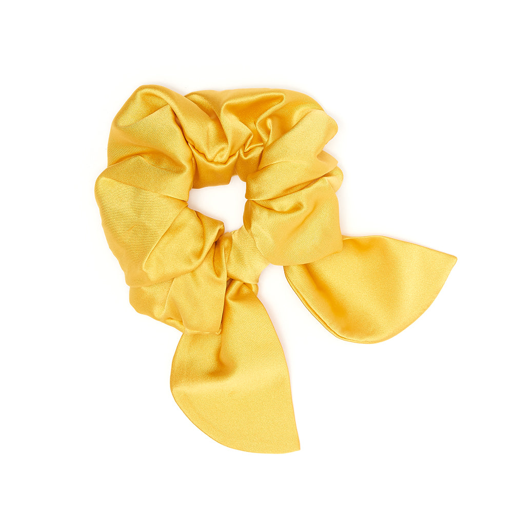 Silk Scrunchie in Honeybee with Removable Butterfly Wings