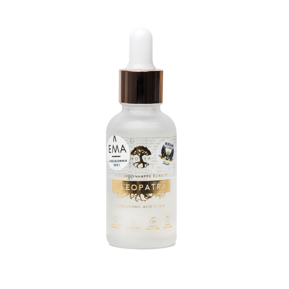 Achieve Radiant Skin with Kleopatra Anti-Ageing Elixir - Award-Winning & Organic Skincare Essentials by HOIA at www.brixbailey.com