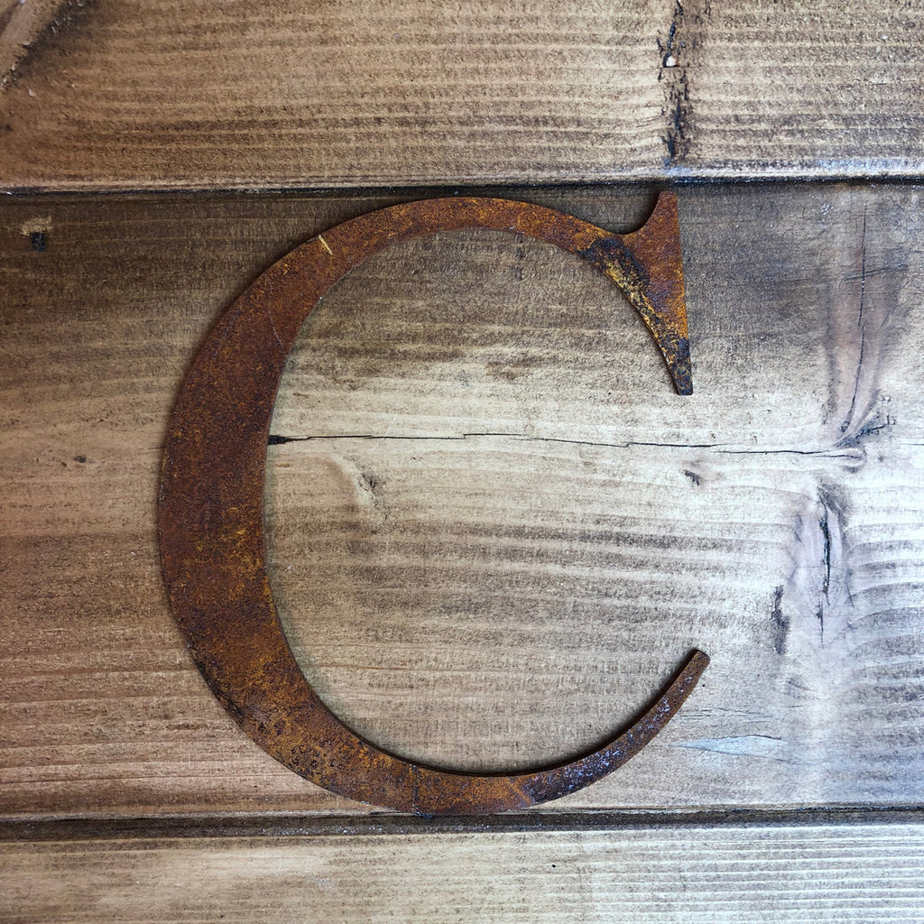 Rustic Metal Letters and Numbers 5 inch and 12 inch for Home and Garden Decor