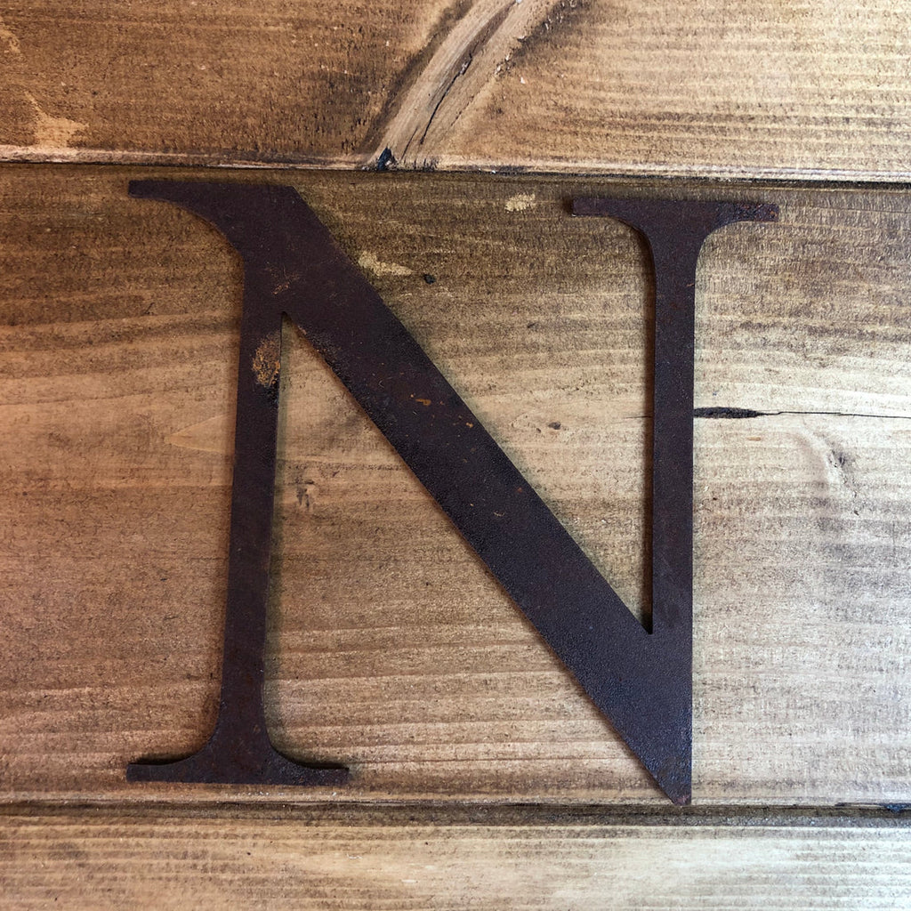 Rustic Metal Letters and Numbers 5 inch and 12 inch for Home and Garden Decor