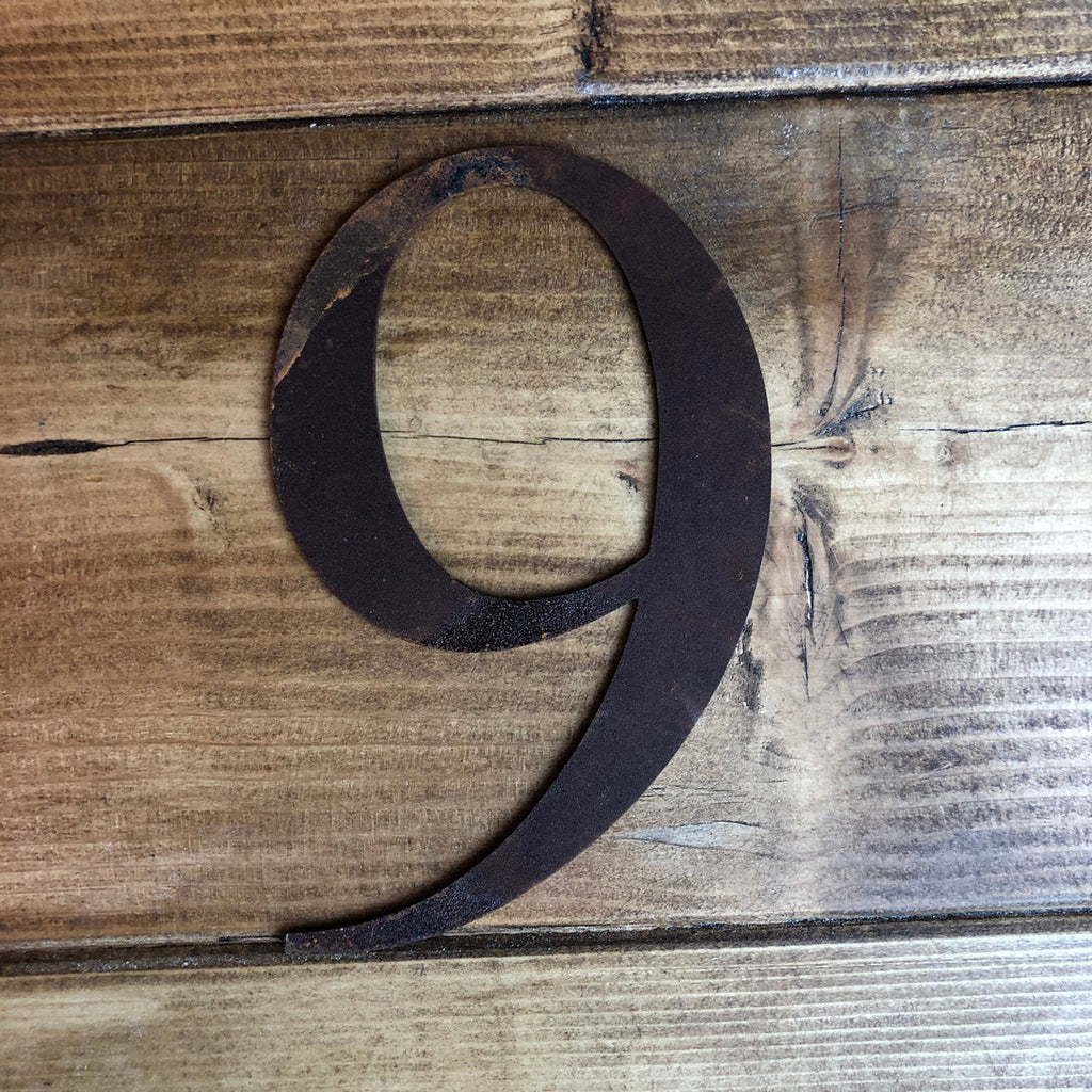 Rustic Metal Letters and Numbers 5 inch and 12 inch for Home and Garden Decor
