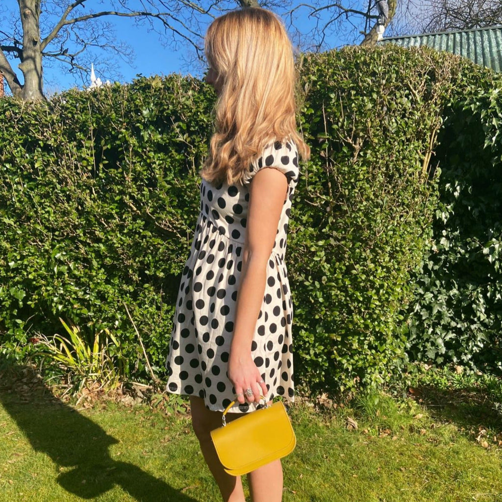 Aura Handmade Leather Bag in Yellow Ochre