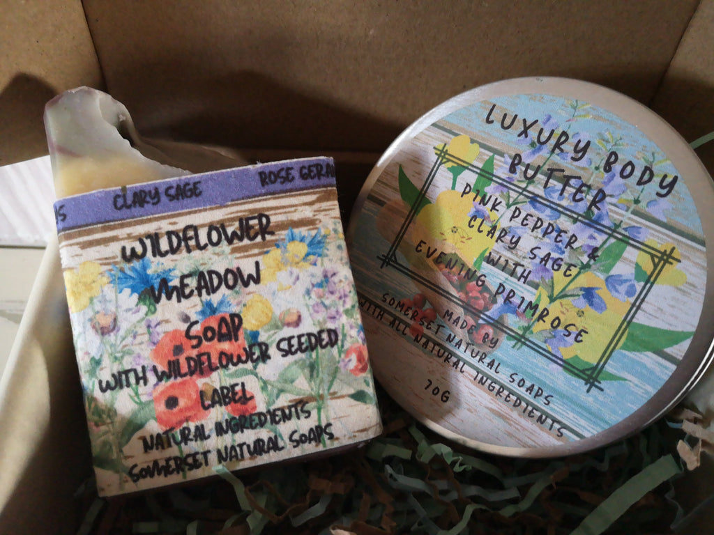 Luxury Body Butter and Wildflower Soap Gift Set