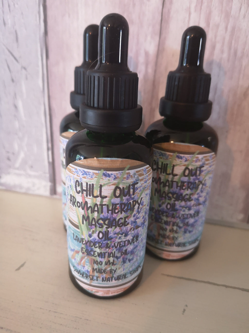 Lavender and Vetivert Massage Oil for Deep Relaxation