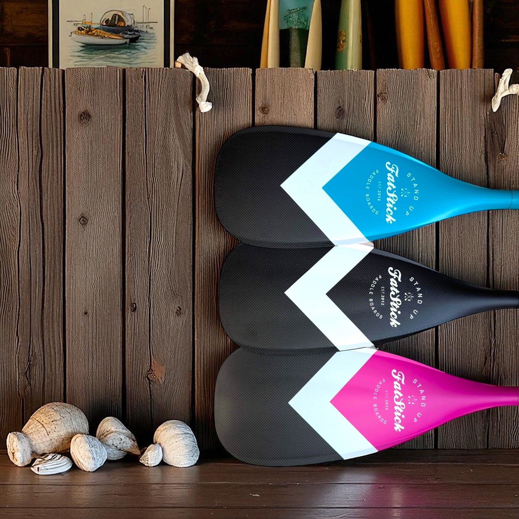 3 Piece Full Carbon Paddle Board Paddle with Free Bag