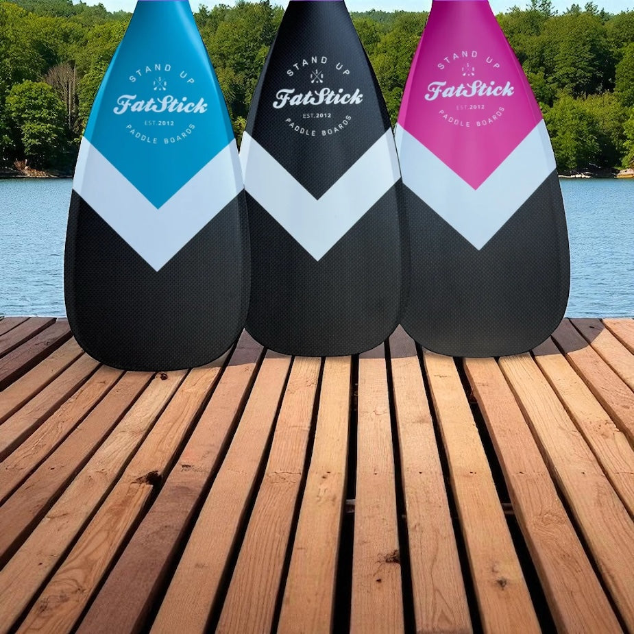 3 Piece Full Carbon Paddle Board Paddle with Free Bag