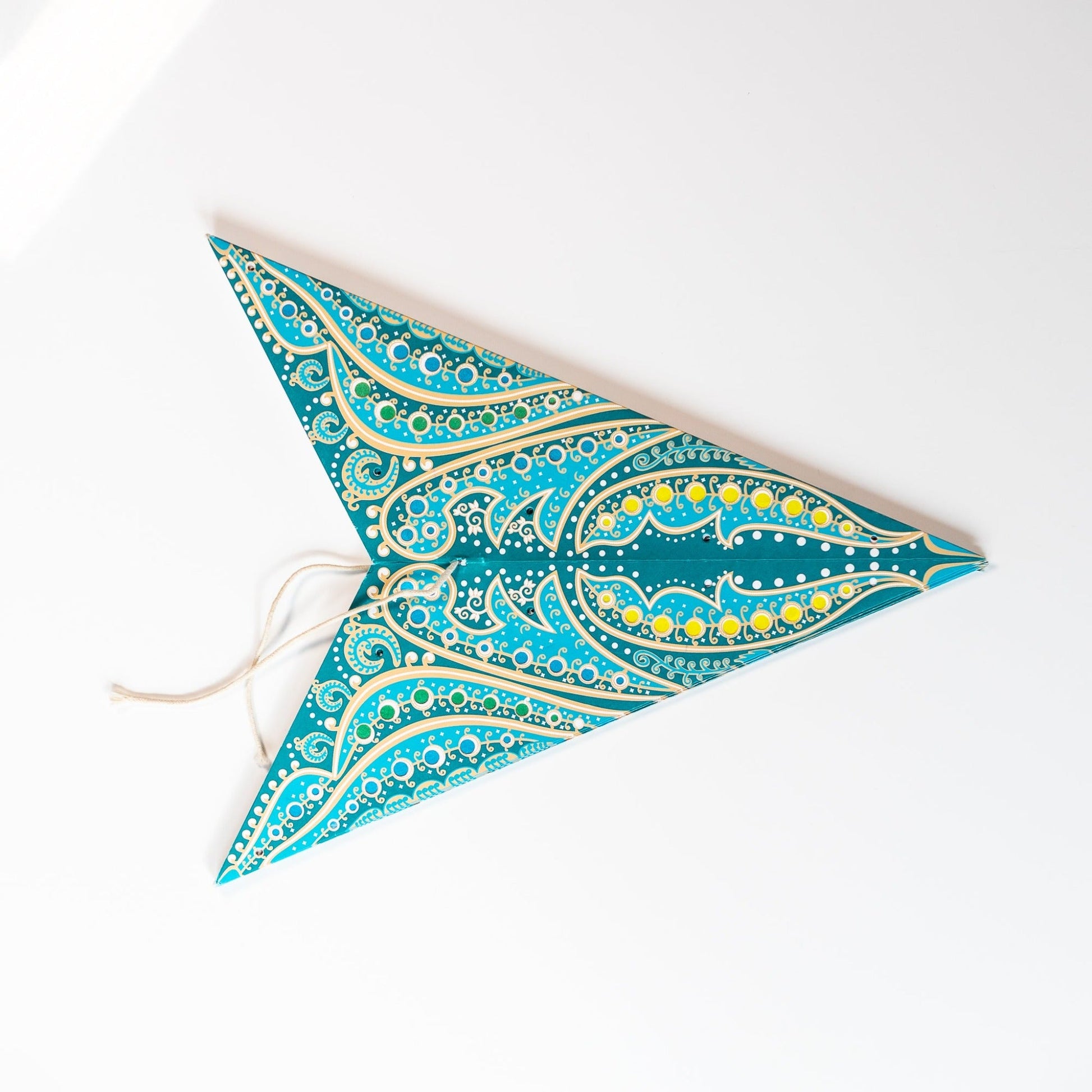 Electric Blue Paper Star Lantern Fantasia Chill
