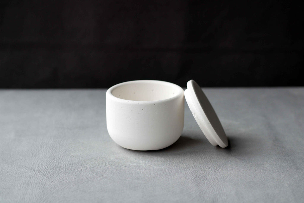 White Concrete Jewellery and Tealight Holder