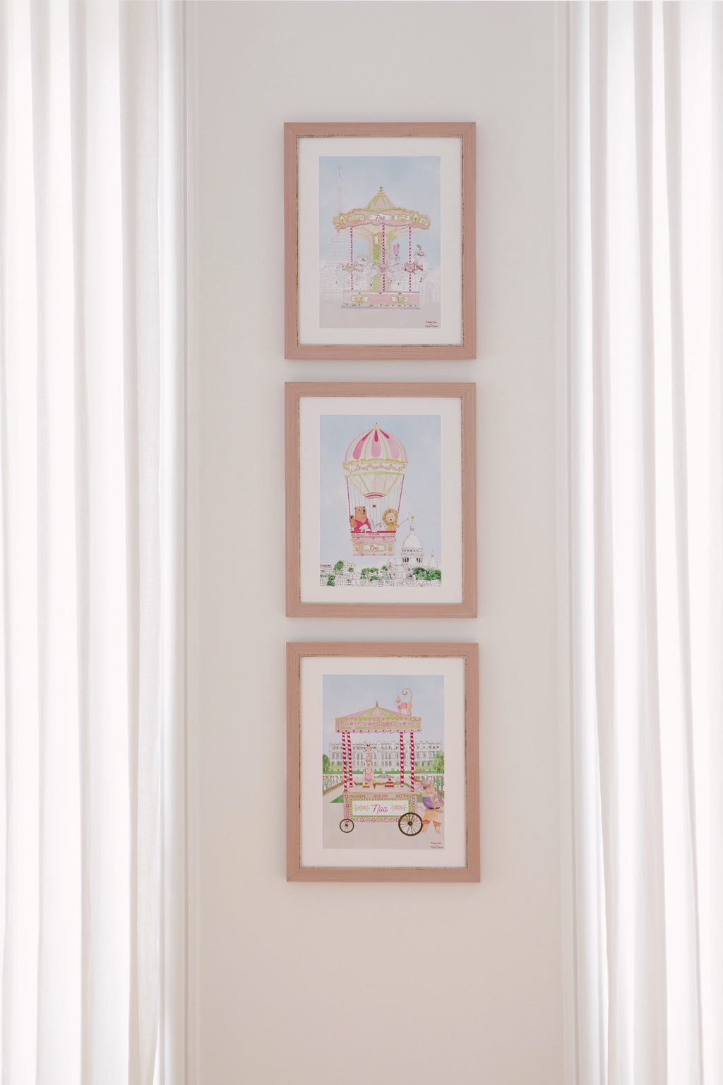 Personalised Animal Ice Cream Stand Palace of Versailles Print for Boys