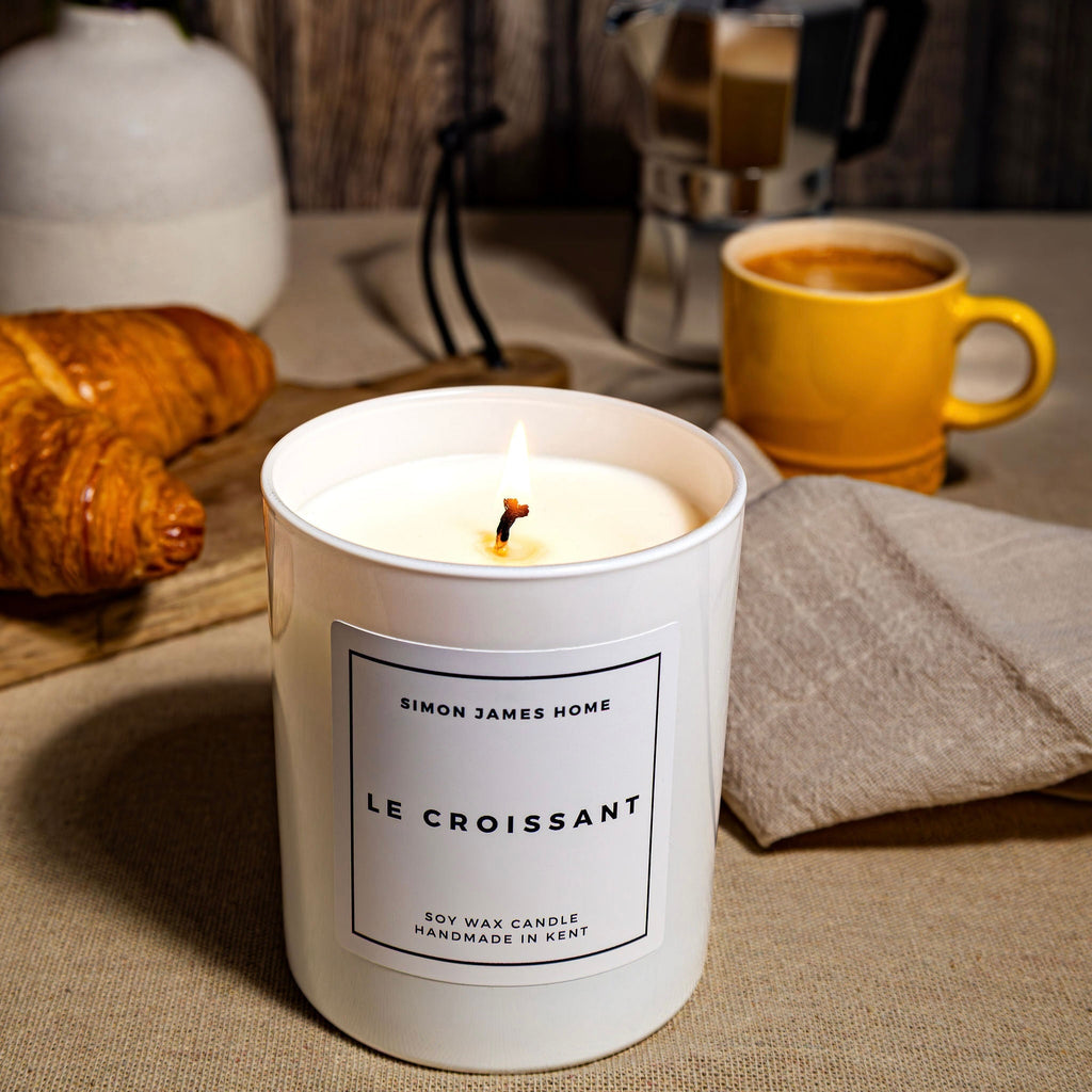 Handmade Soy Wax Croissant Candle