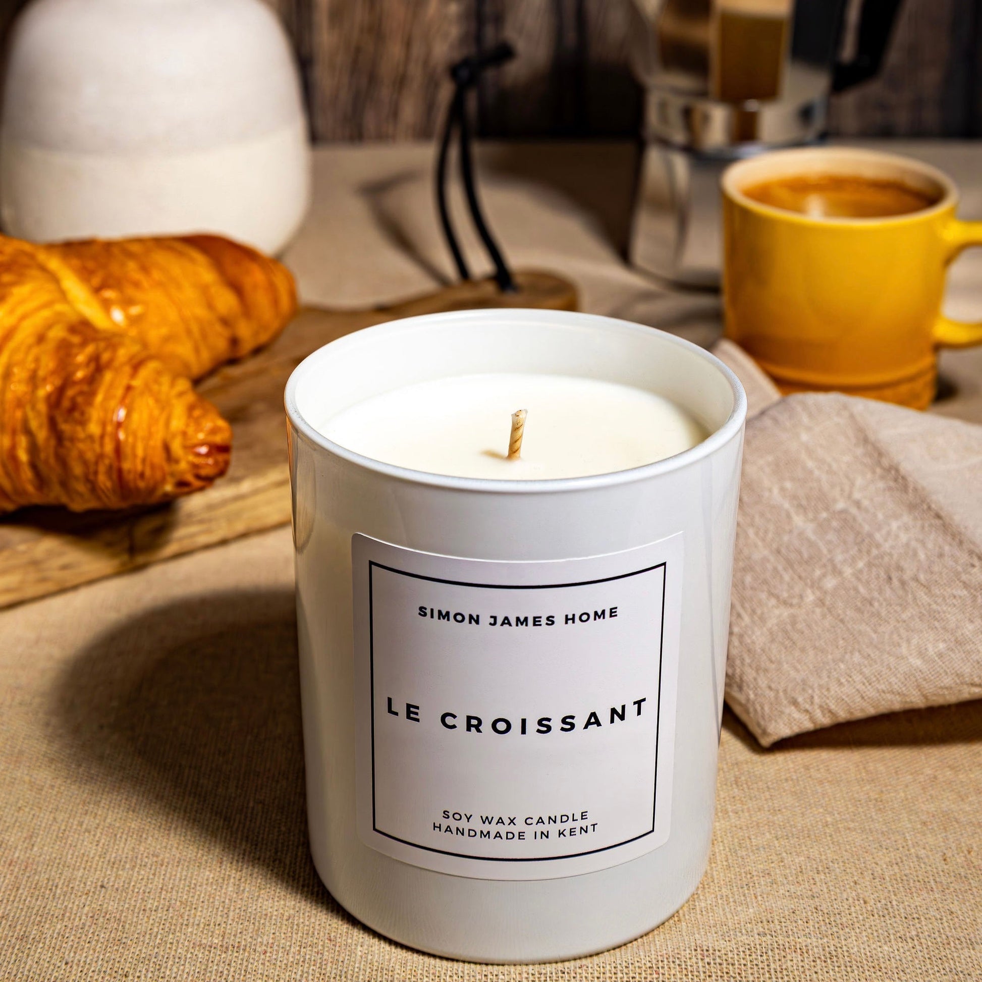 Handmade Soy Wax Croissant Candle