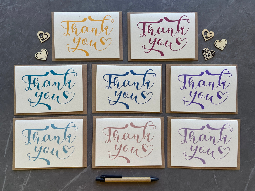 Thank You Note Card Set