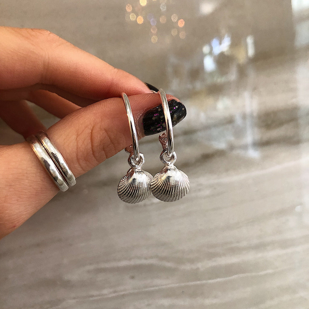 Shell Hoop Earrings