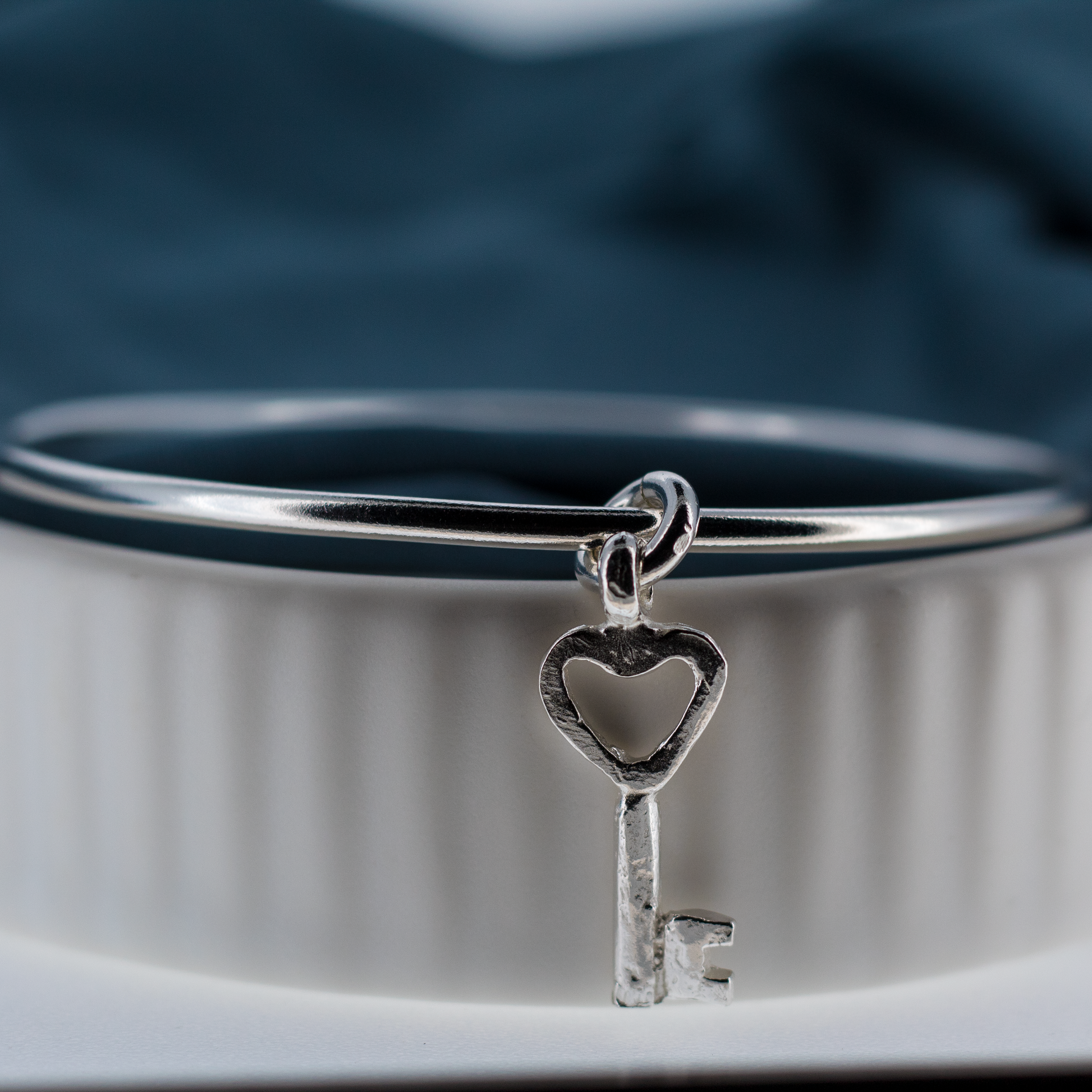 Key to My Heart Charm Bangle