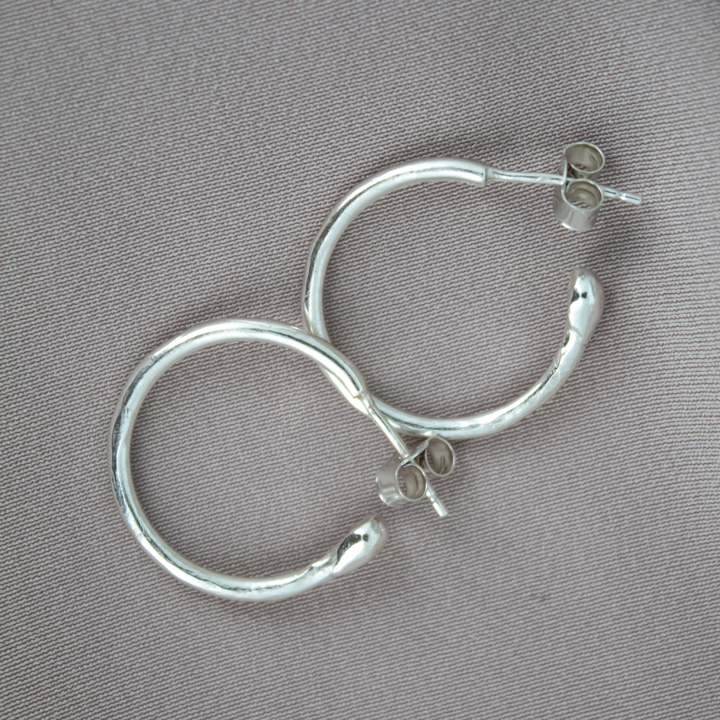 Classic Sterling Silver Hoops