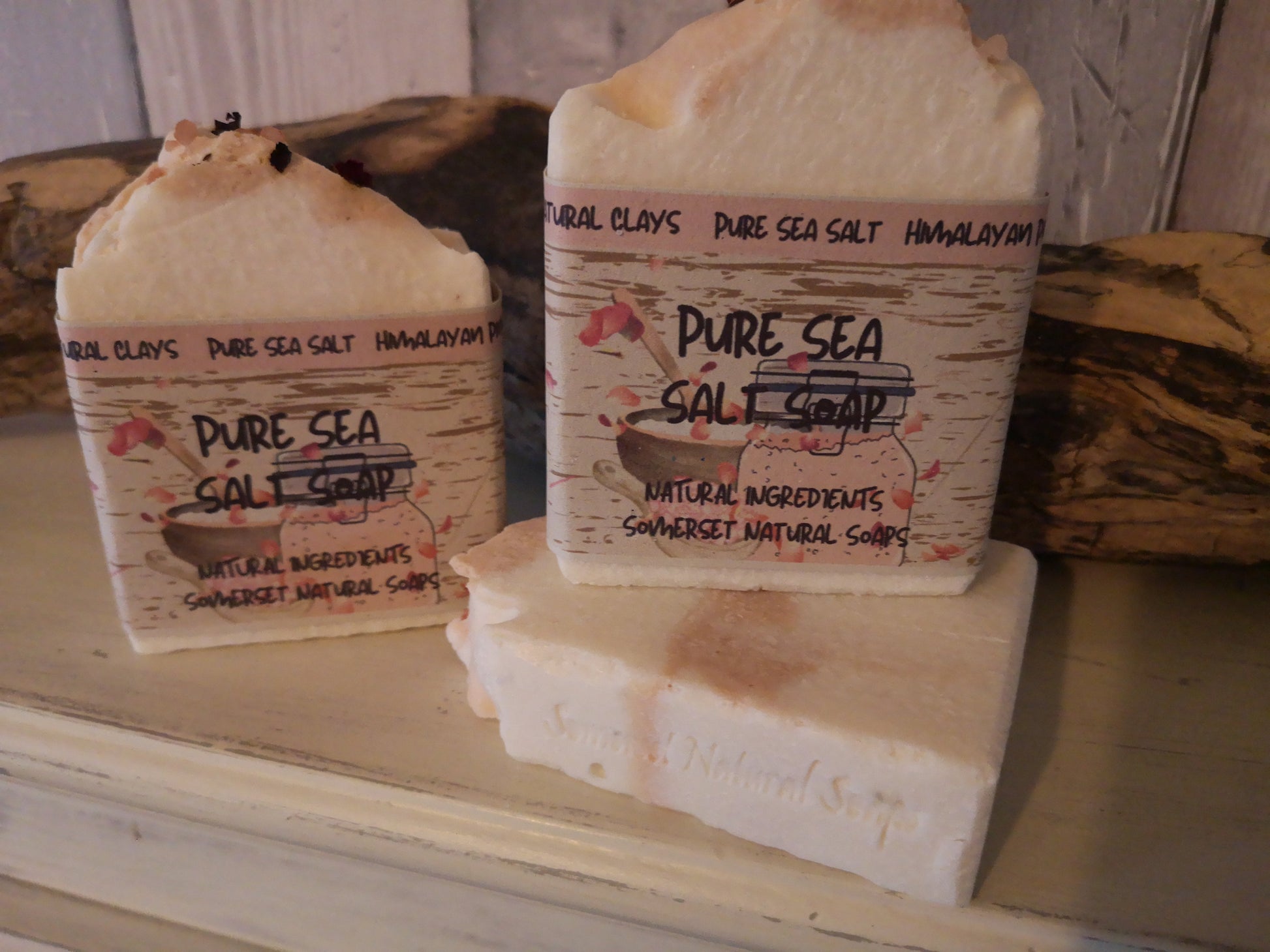 Pure Sea Salt Soap Bar with Natural Mineral Clay