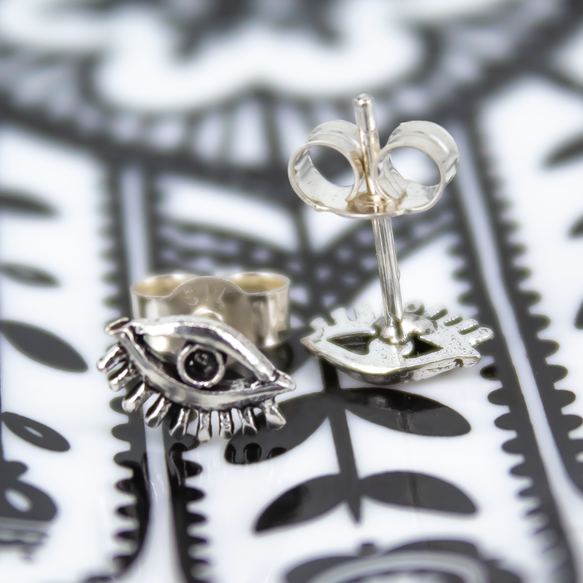 Sterling Silver Eye Studs