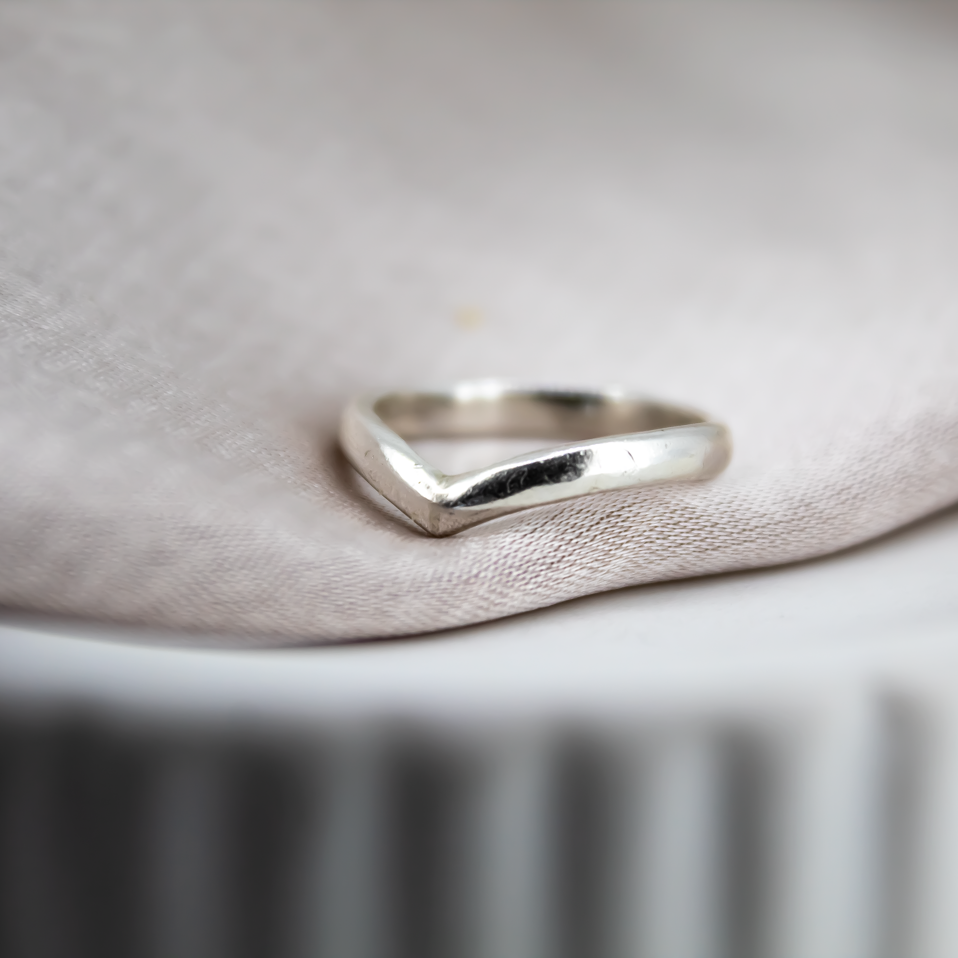 Wishbone Ring in Recycled Sterling Silver