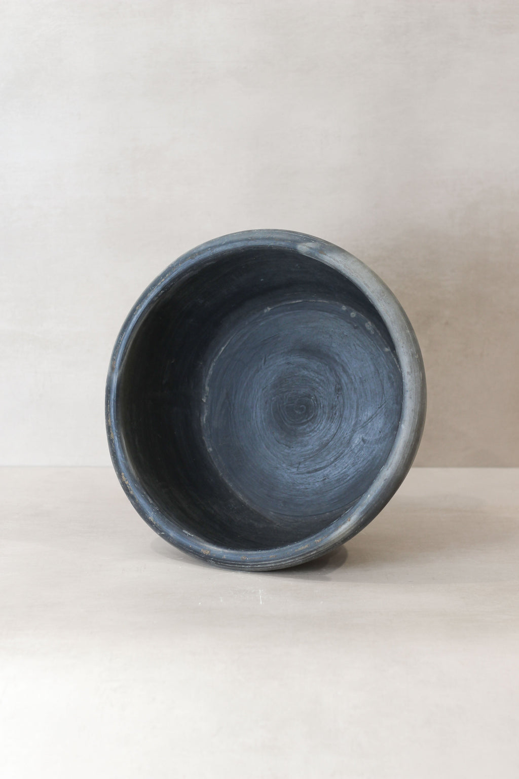 Antique Matt Grey Terracotta Bowl