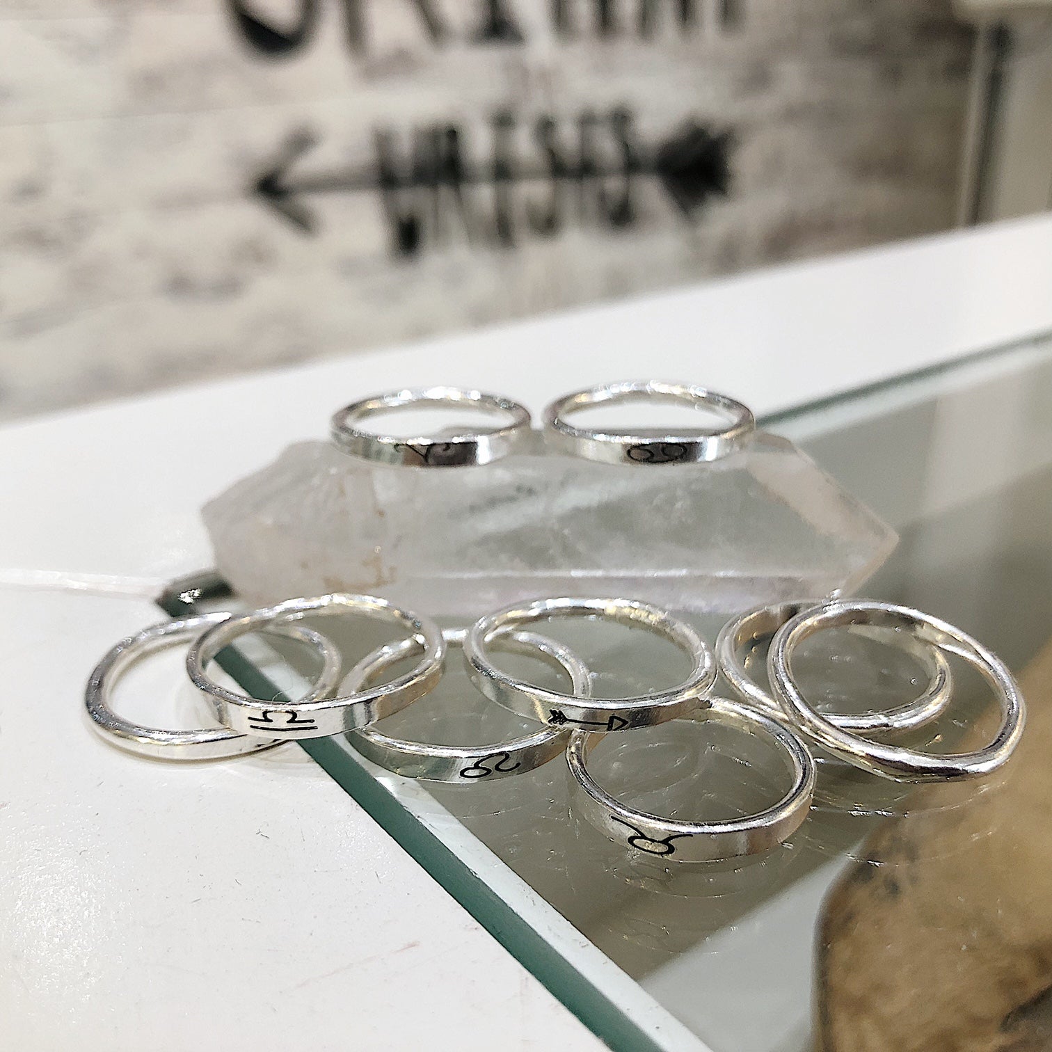 Personalised Zodiac Sterling Silver Ring
