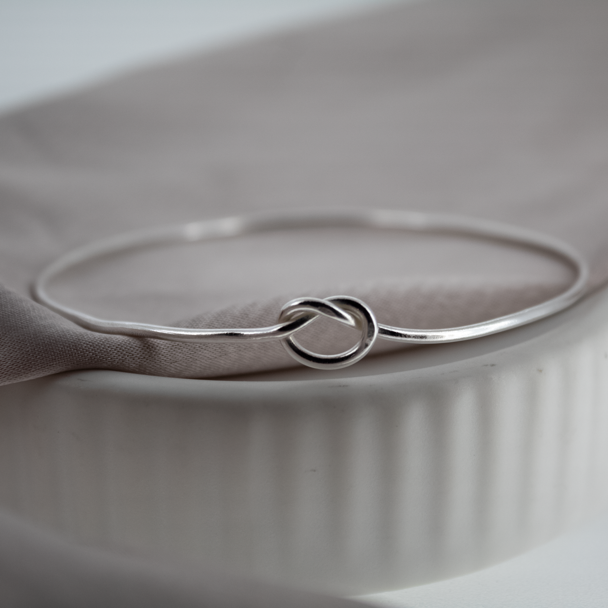 Sterling Silver Knot Bangle