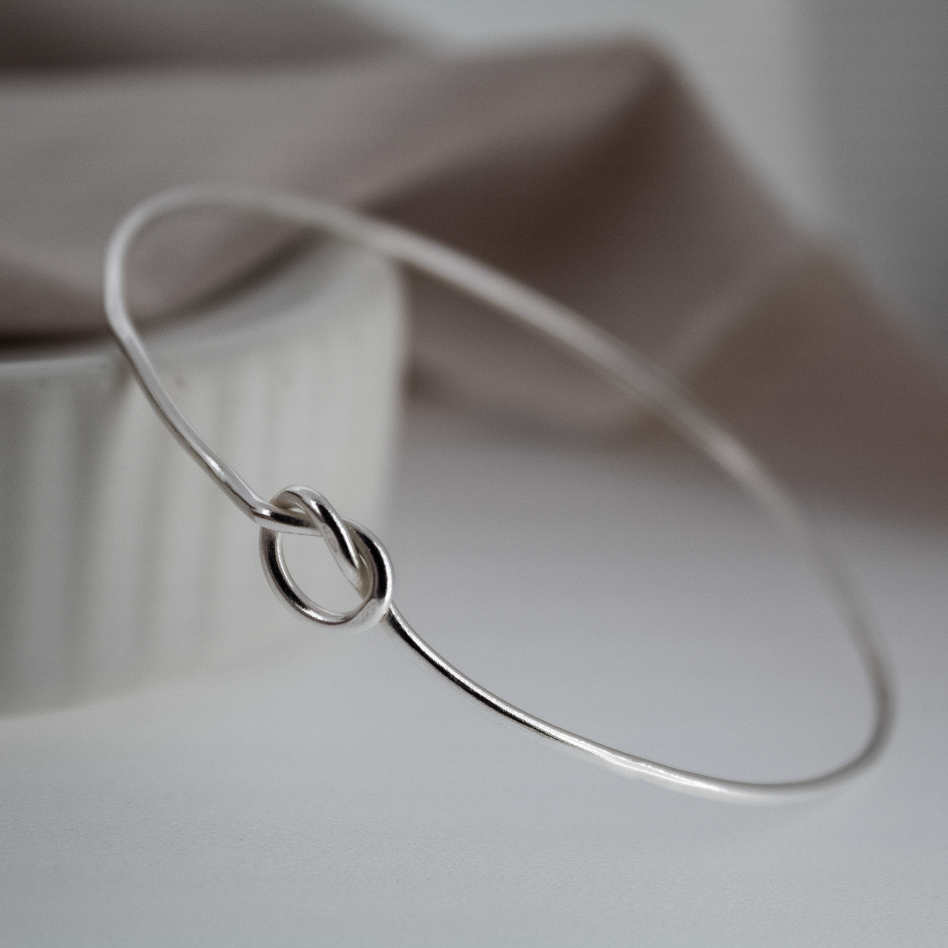 Sterling Silver Knot Bangle
