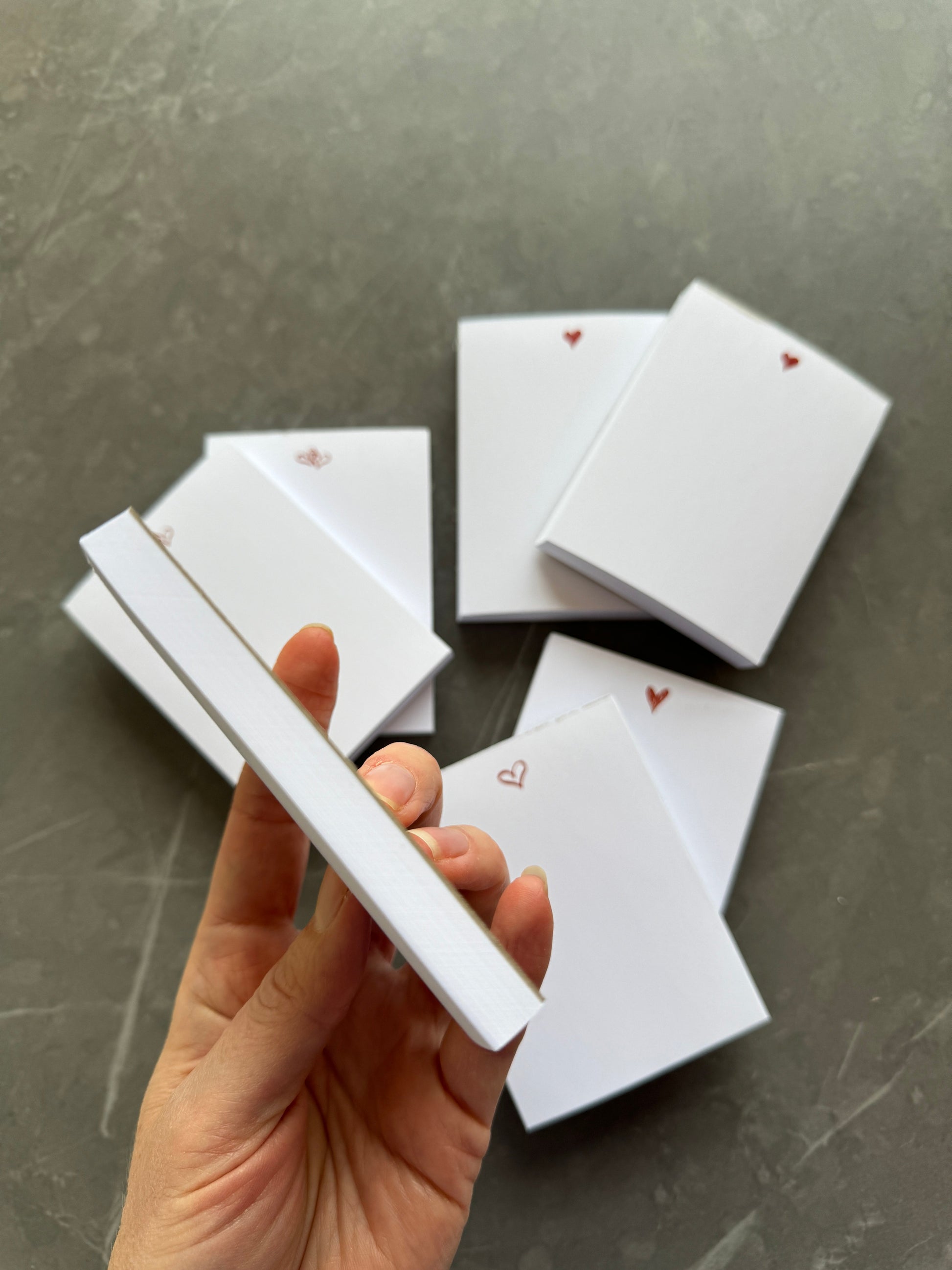 Love Heart Notepads Set of 50 Pages