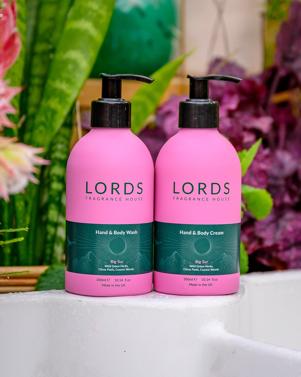 Pink Hand and Body Wash in Aluminium Bottle