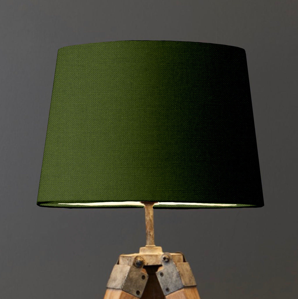 Olive cotton french drum lampshade/ ceiling light shade, empire lampshade