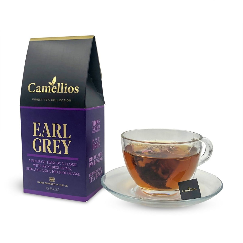 Earl Grey Tea Bags with Rose and Bergamot