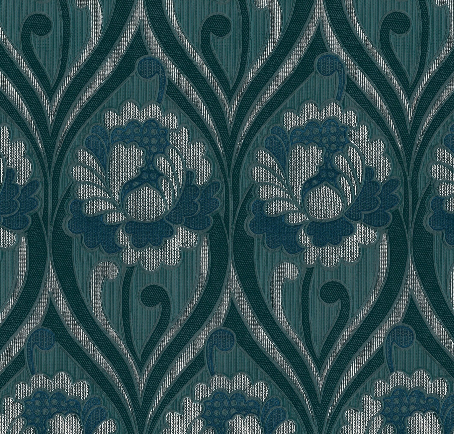Vintage Floral Damask Wallpaper