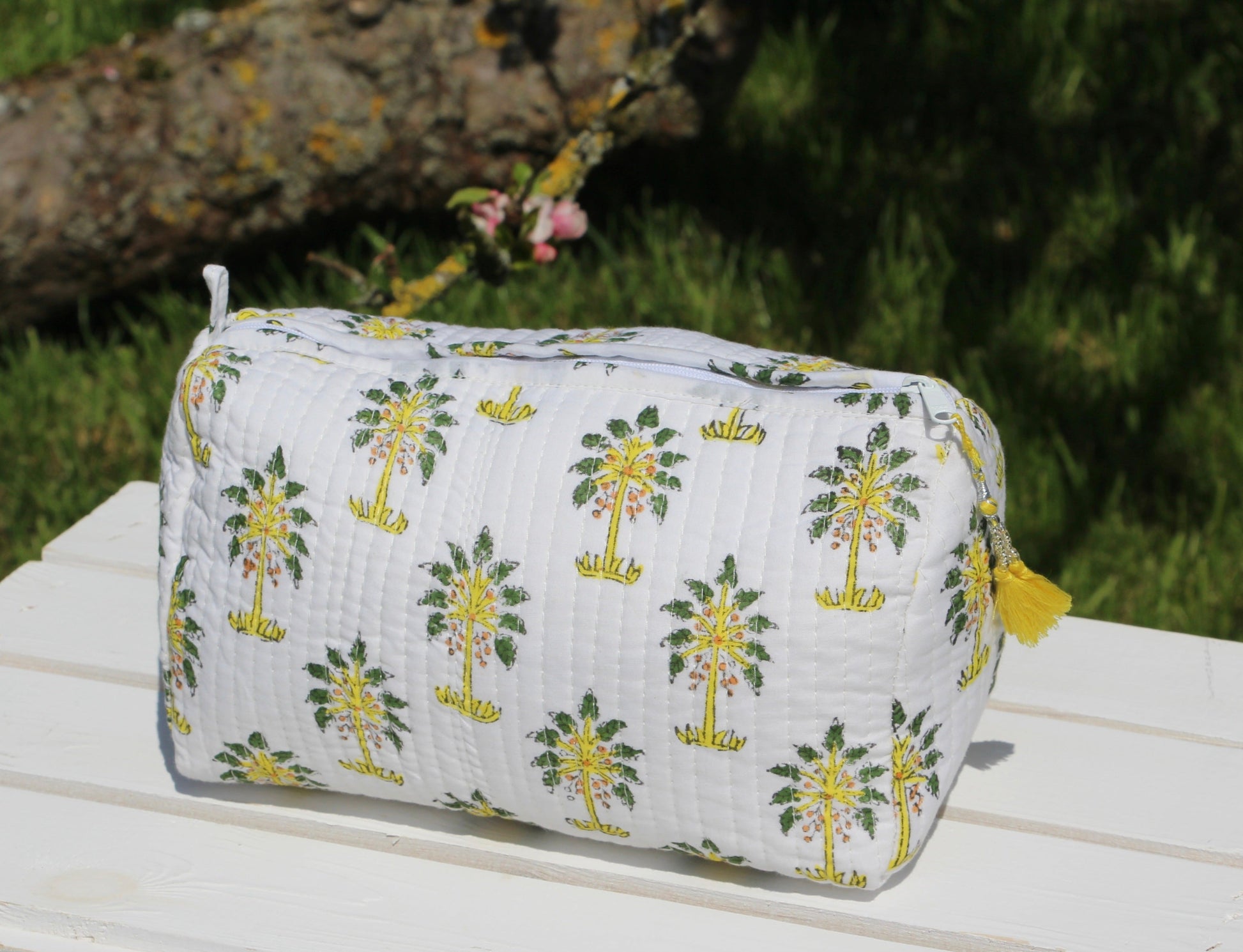 Lemon Yellow Wash Bag