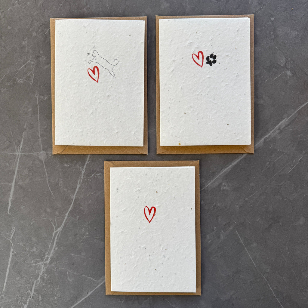 Plantable Pet Loss Card with Wildflower Seeds