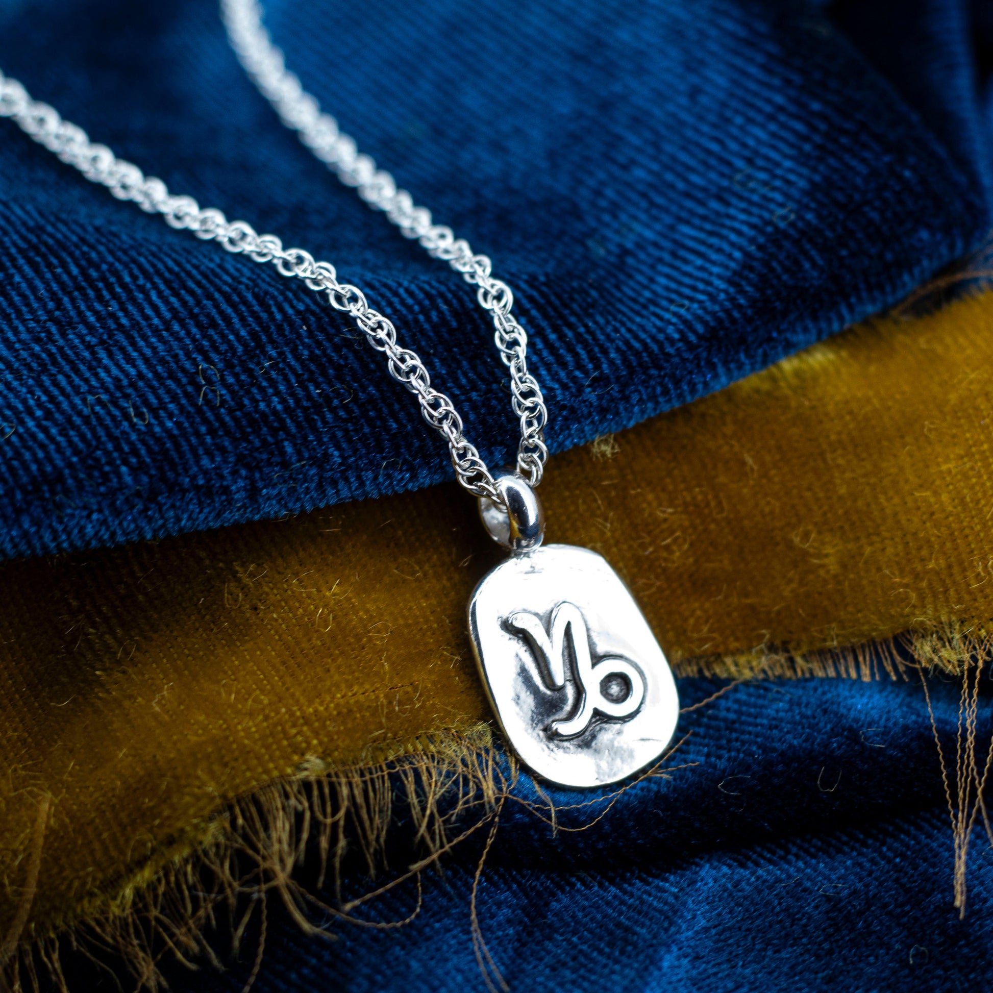 Zodiac Rune Necklace in Sterling Silver